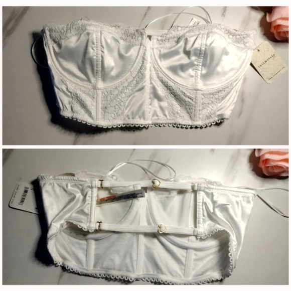 🍉3/$20 Free people white adjustable corset bralette - Picture 9 of 10